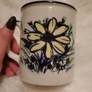 Vintage Sunflower Coffee Cup